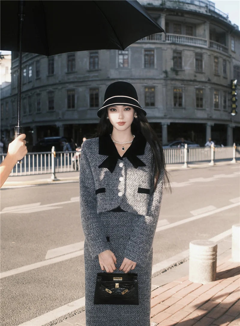 Winter Outfit Women 2024 New Elegant Lady Thickened