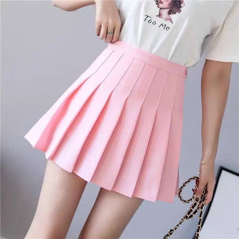 Women’s High-Waist Pleated Mini Skirt