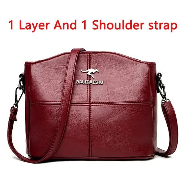 Luxury Print Leather Women’s Shoulder Bag