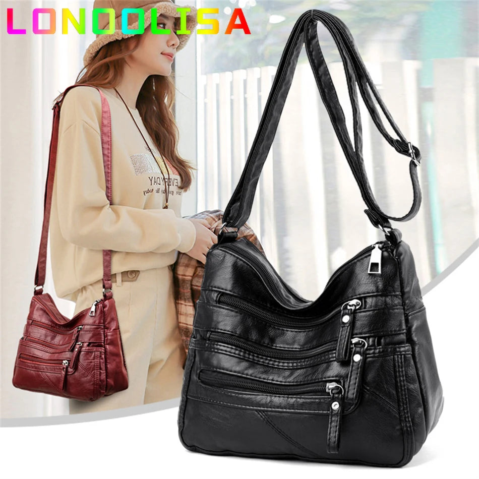 High-Quality PU Leather Crossbody Bag