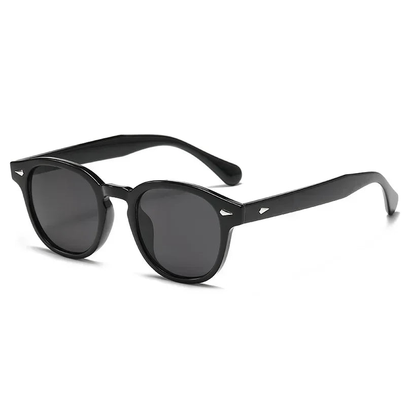 JNPCXI Retro Round Rivet Sunglasses UV400