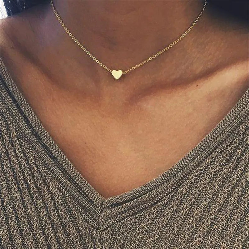 Simple Pearl Beads Gold Necklace
