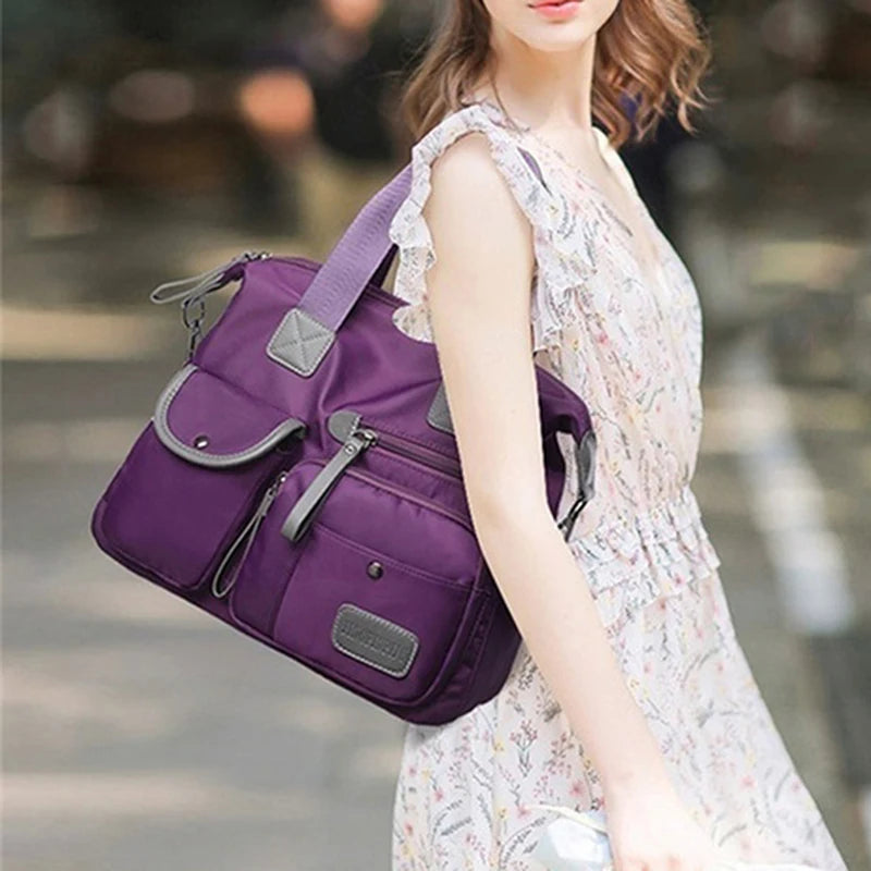 Nylon Waterproof Large Capacity Tote Bag