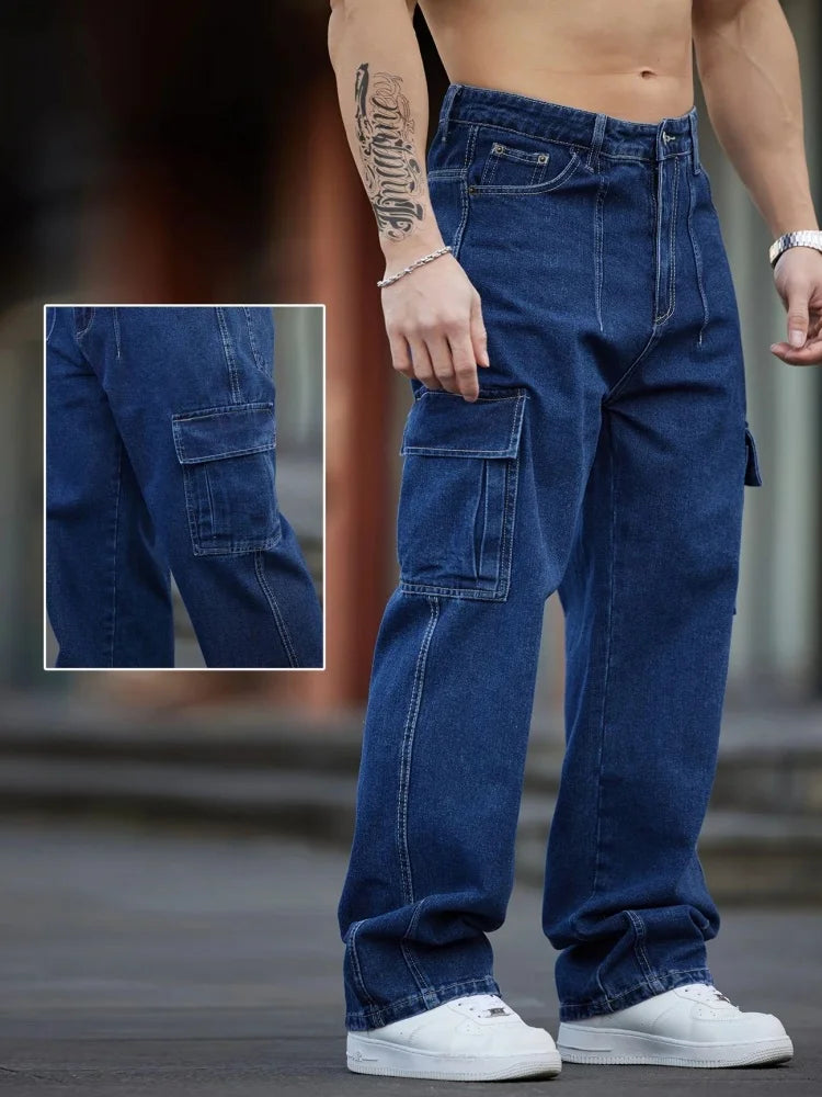 Fashionable Men's Jeans, Comfortable and Casual, American Retro Style