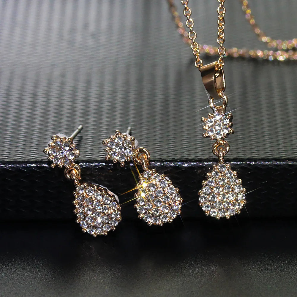 15-Design 925 Sterling Silver Bridal Jewelry Set