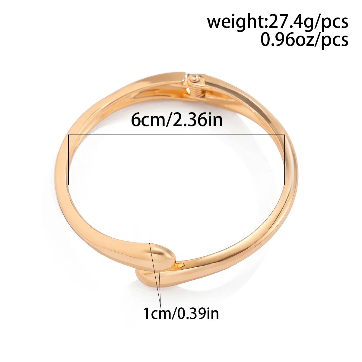 Creative Water Drop Metal Bangle