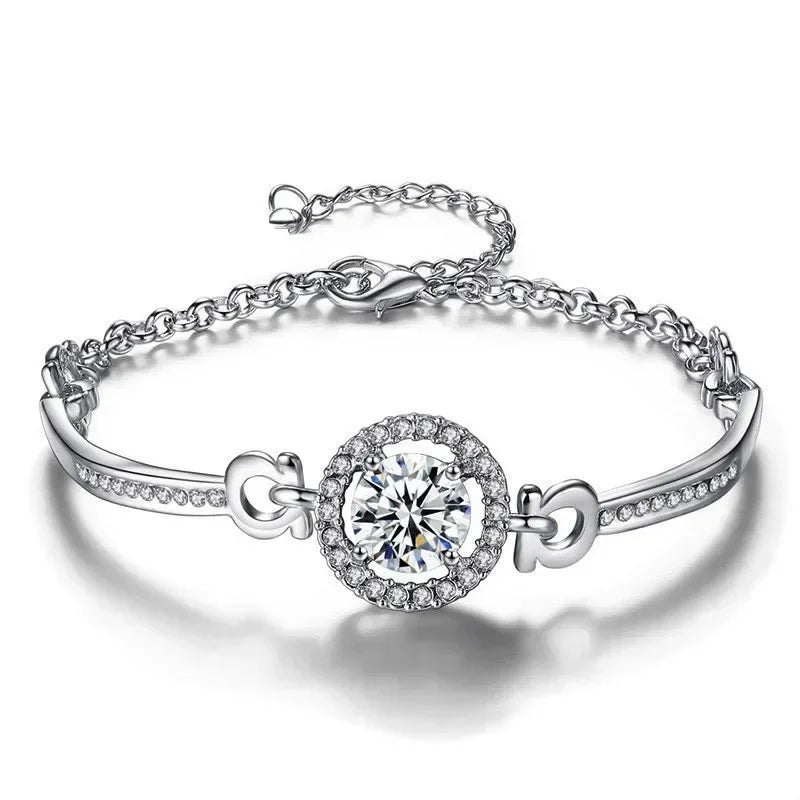 Luxury Round Zircon Adjustable Bracelet