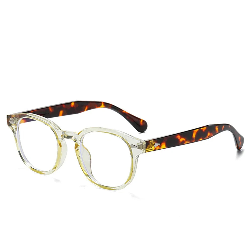 JNPCXI Retro Round Rivet Sunglasses UV400