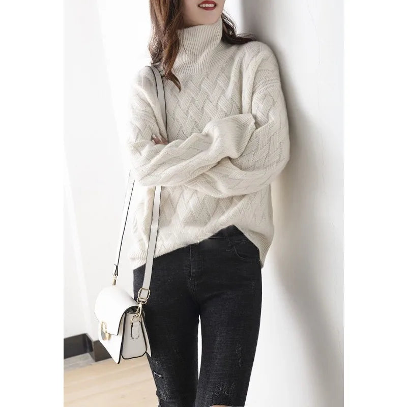 Loose Oversize Cashmere Sweater for Women