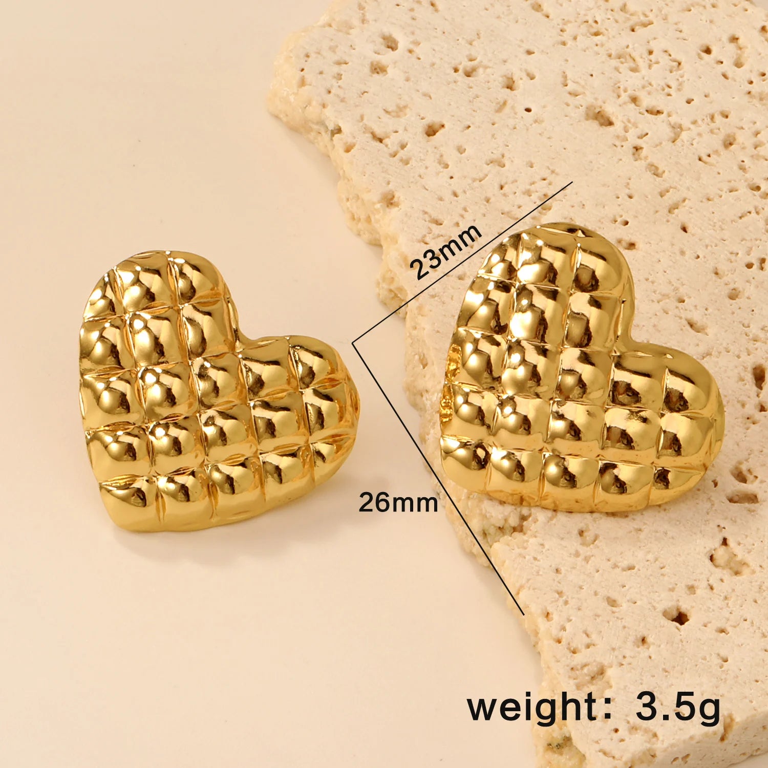 LUXUSTEEL Shell Water Drop Pearl Stud Earrings
