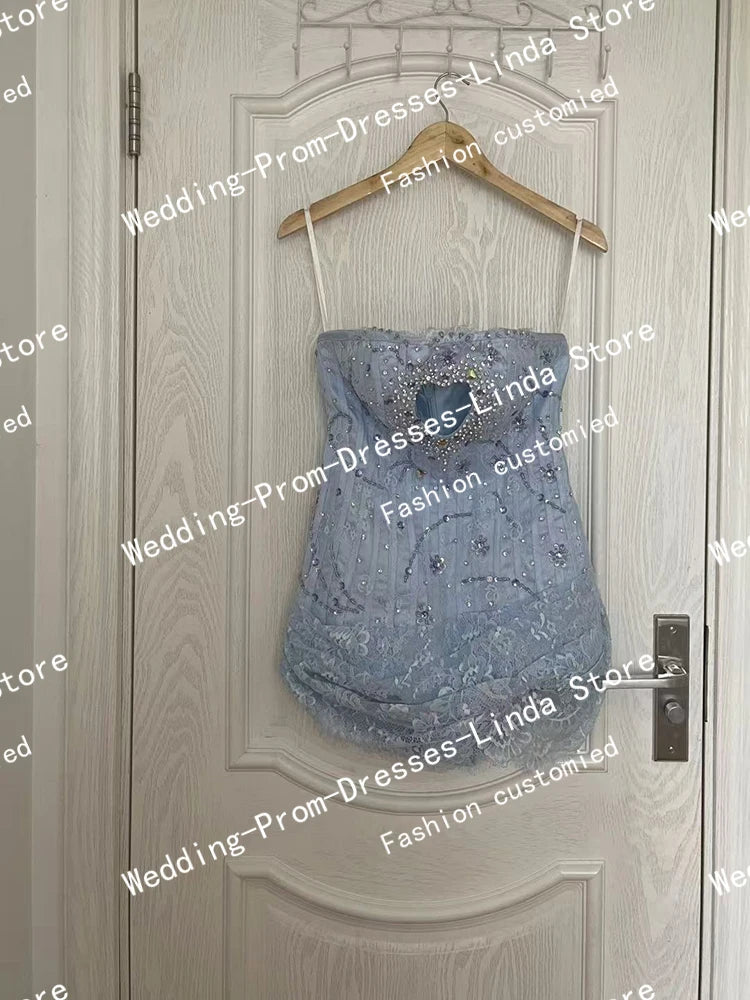 Sexy Celebrity Evening Dresses for Woman Elegant Short Lace Prom Party Gala Special Events Dress 2024 Cocktail Dress