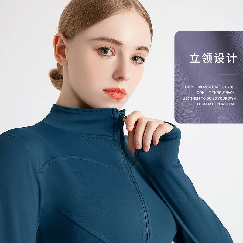 Women’s Zip Sports Jacket Winter Activewear