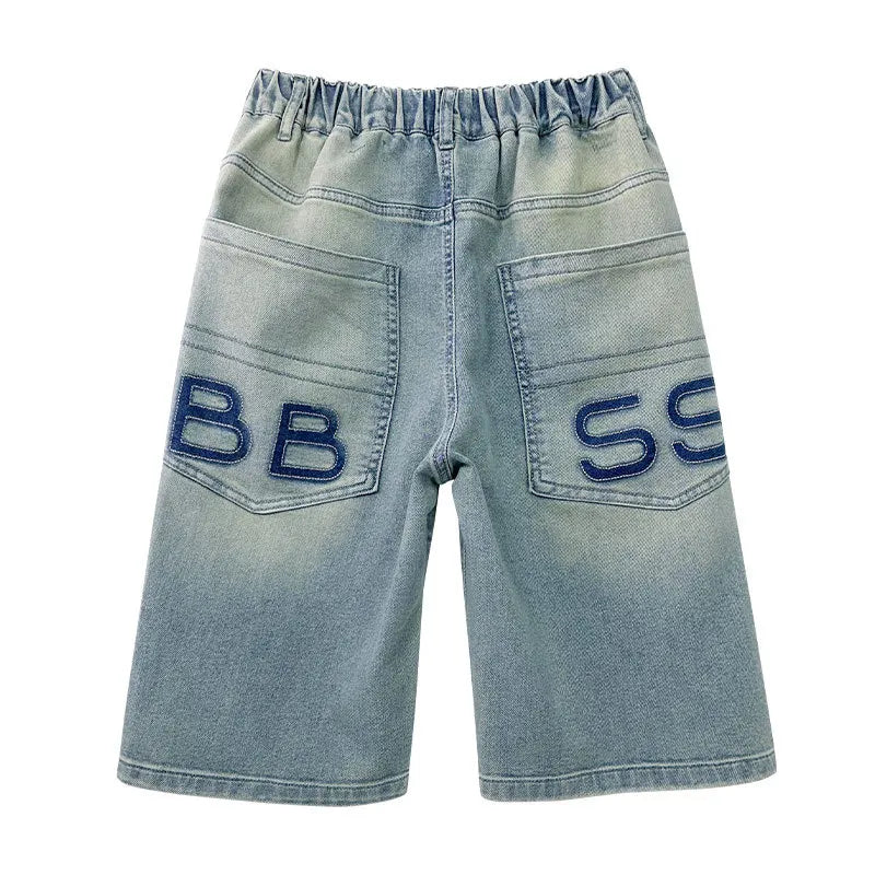Boys' Light Blue Denim Shorts