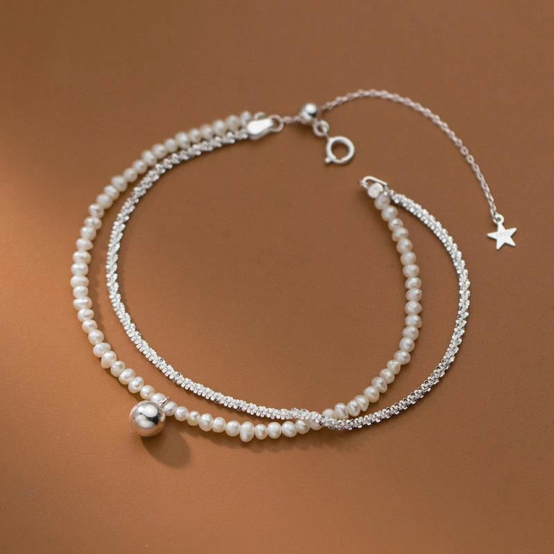 925 Sterling Silver Lantern Ball Charm Bracelet