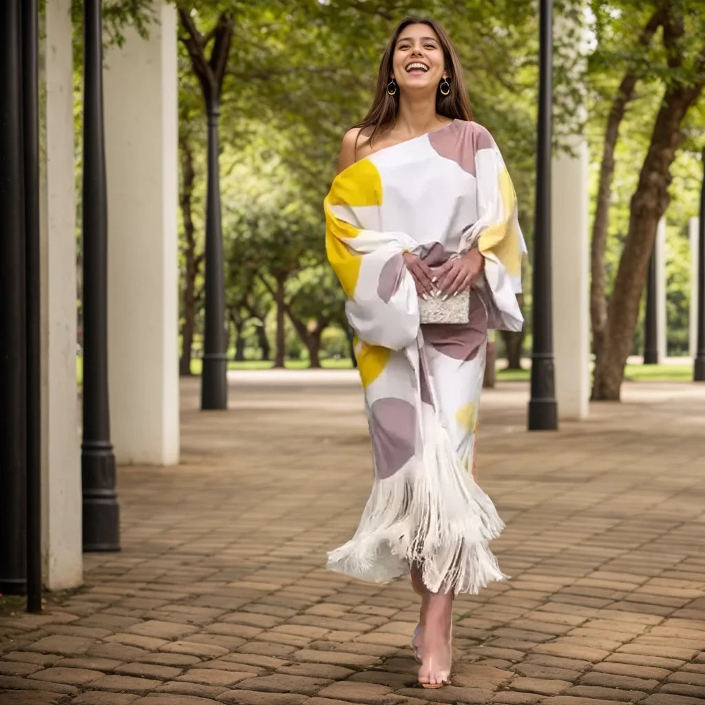Spring Printing Dress Suits for Women