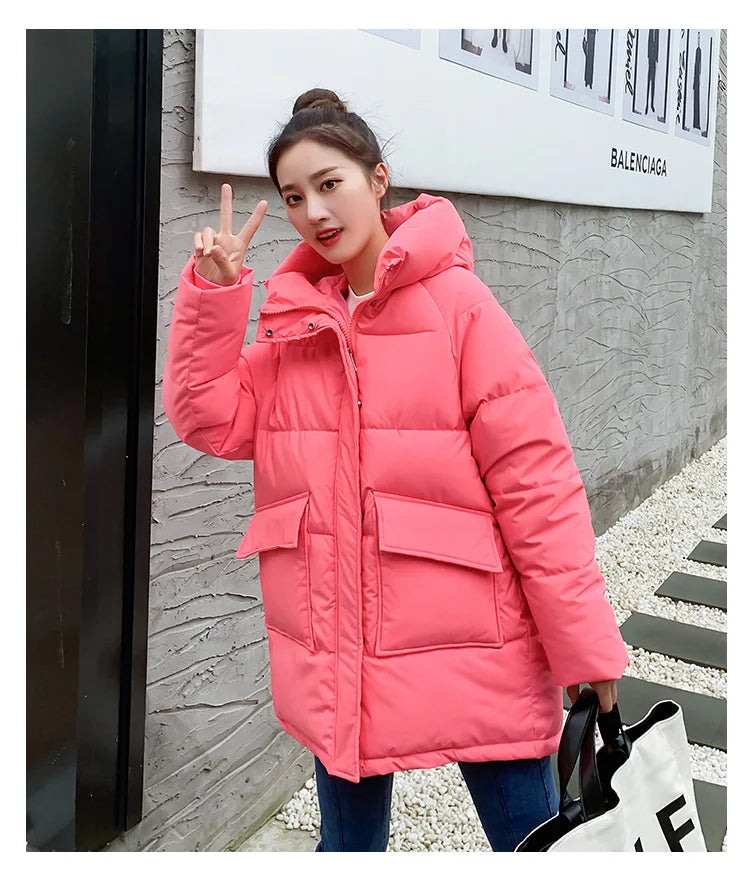 Women Winter Oversize Outwear Cotton Down Coat