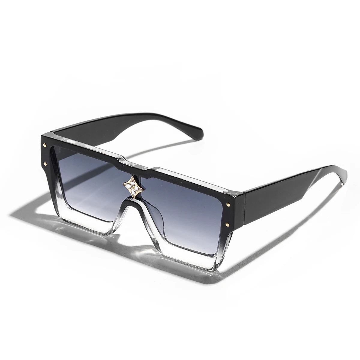 Ruiao Retro Black Luxury Sunglasses 2024