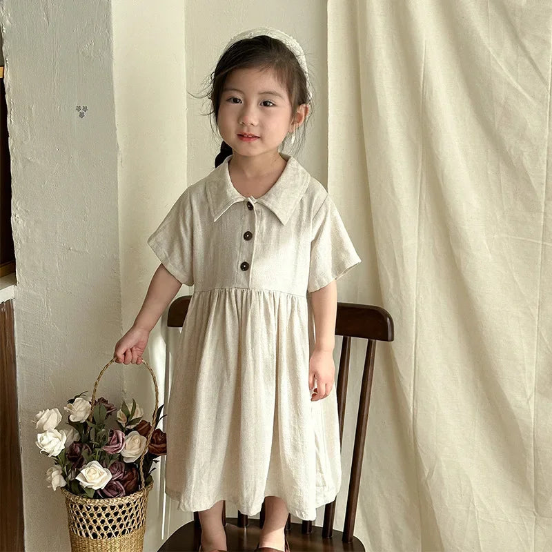 Children's Linen Shirt & Shorts Set