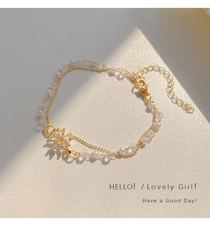 7Pcs Punk Vintage Gold Arrowhead Bracelets Set
