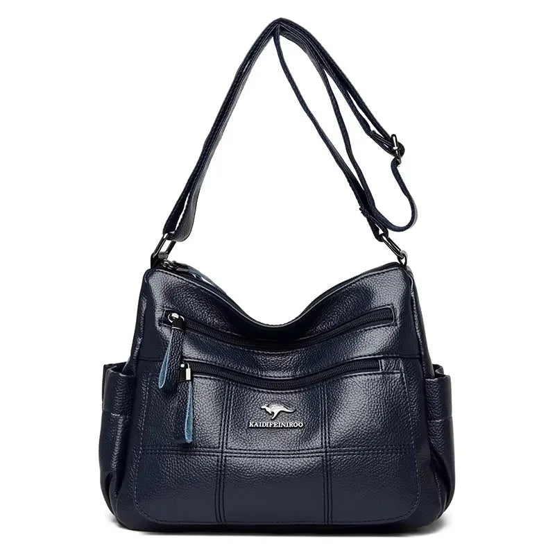 Luxury Print Leather Women’s Shoulder Bag