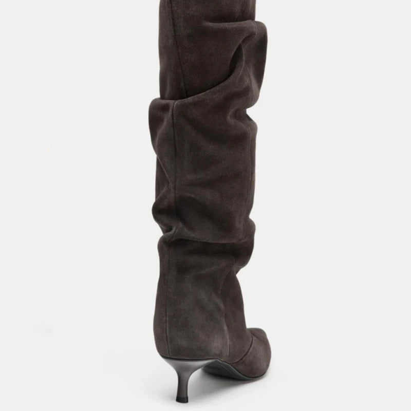 Pointed-toe Stiletto Heeled Boots Fashion