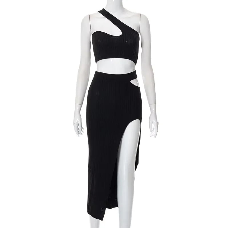 Summer women's fashion temperament slim fit sexy spicy girl outfit