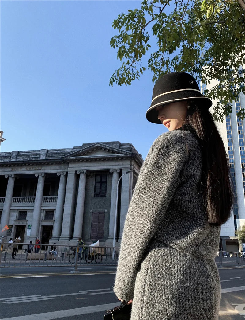 Winter Outfit Women 2024 New Elegant Lady Thickened