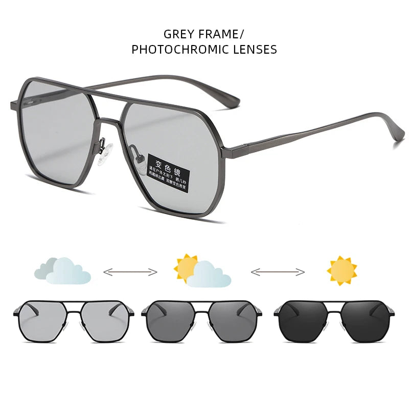 Luxury Photochromic Polarized Sunglasses