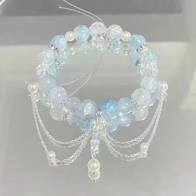 Personalized Bead Tassel Bracelet for Women