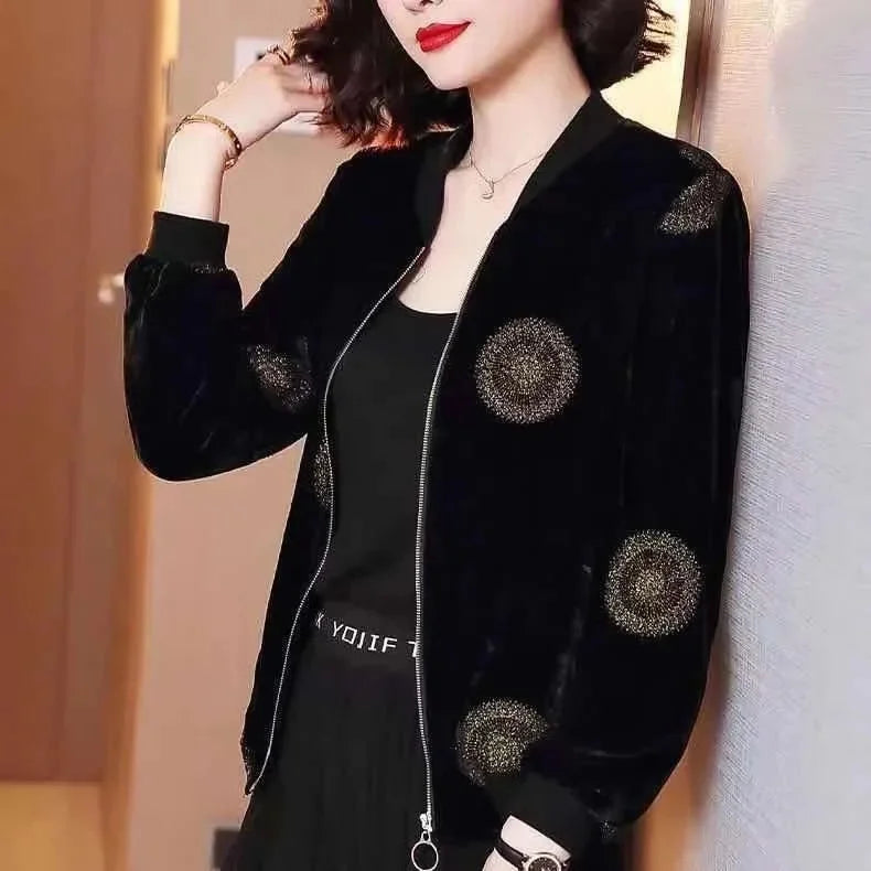 Women’s Trendy Loose-Fit Baseball Jacket
