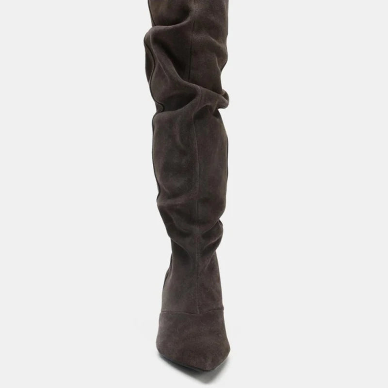 Pointed-toe Stiletto Heeled Boots Fashion