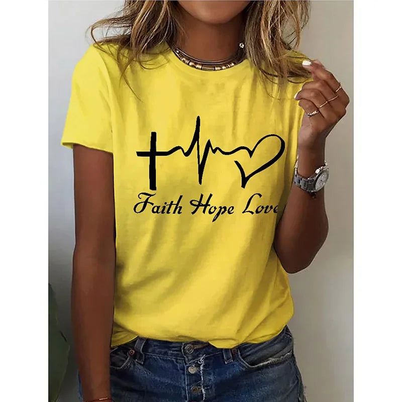 Retro Red Heart 3D Print T-shirt