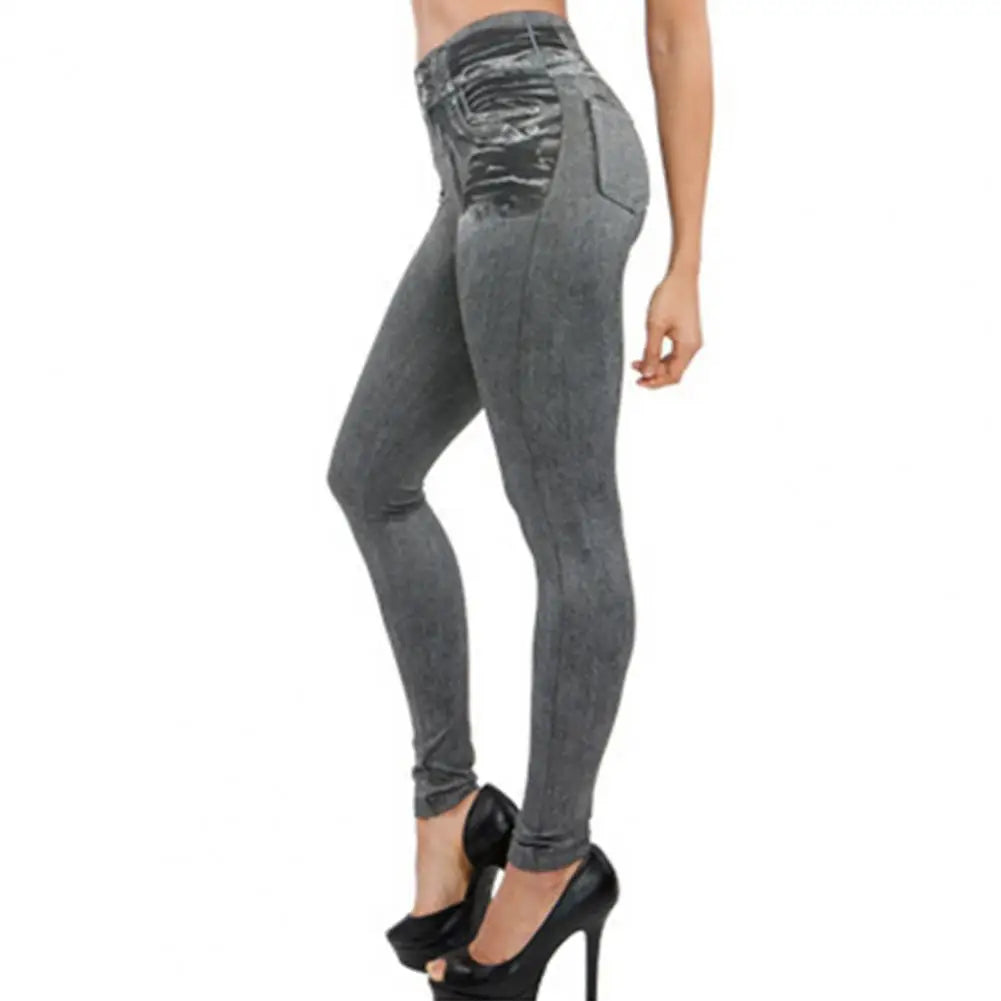 Women's High-Waist Multi-Pocket Jeans
