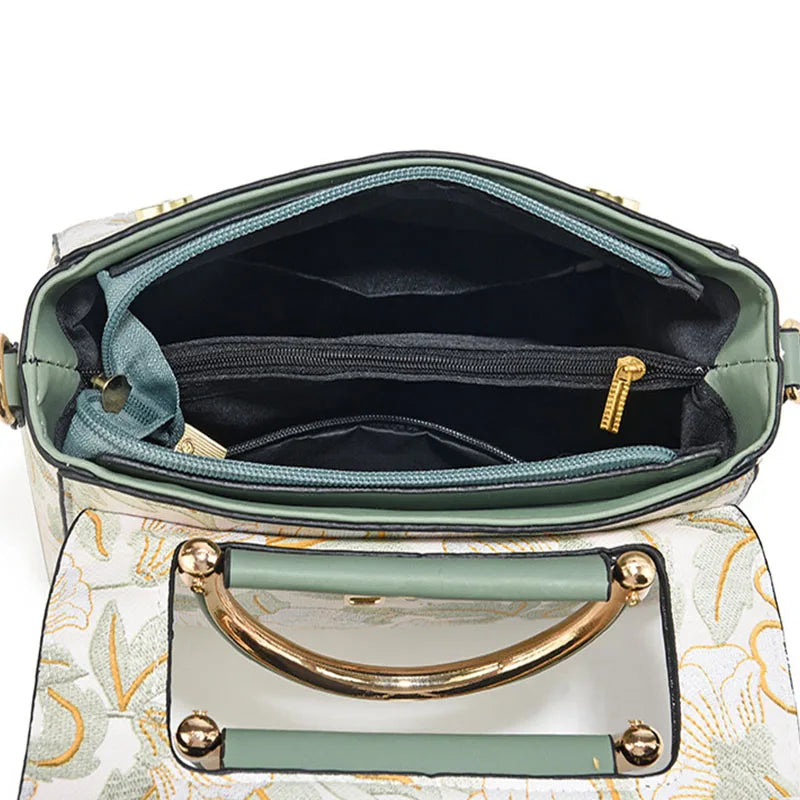 2025 Trendy Stripe Colorblock Shoulder Bag