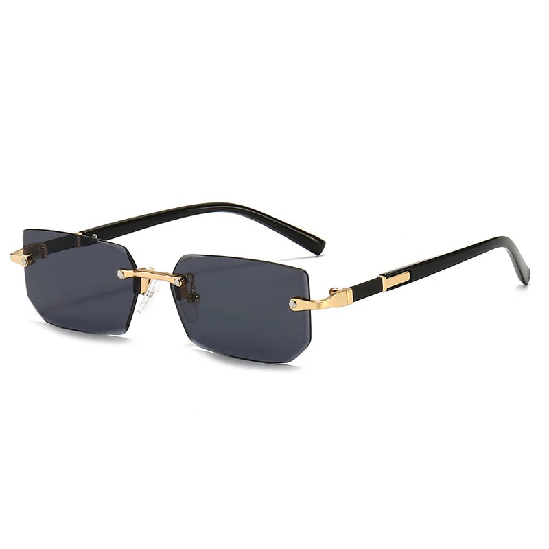 Rimless Classic Square Sunglasses