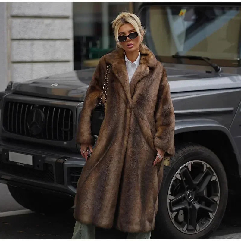 Winter Warm Thick Women Faux Fur Coats