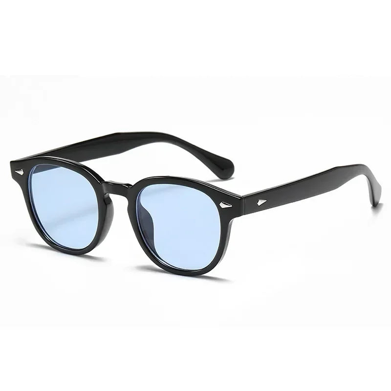 JNPCXI Retro Round Rivet Sunglasses UV400