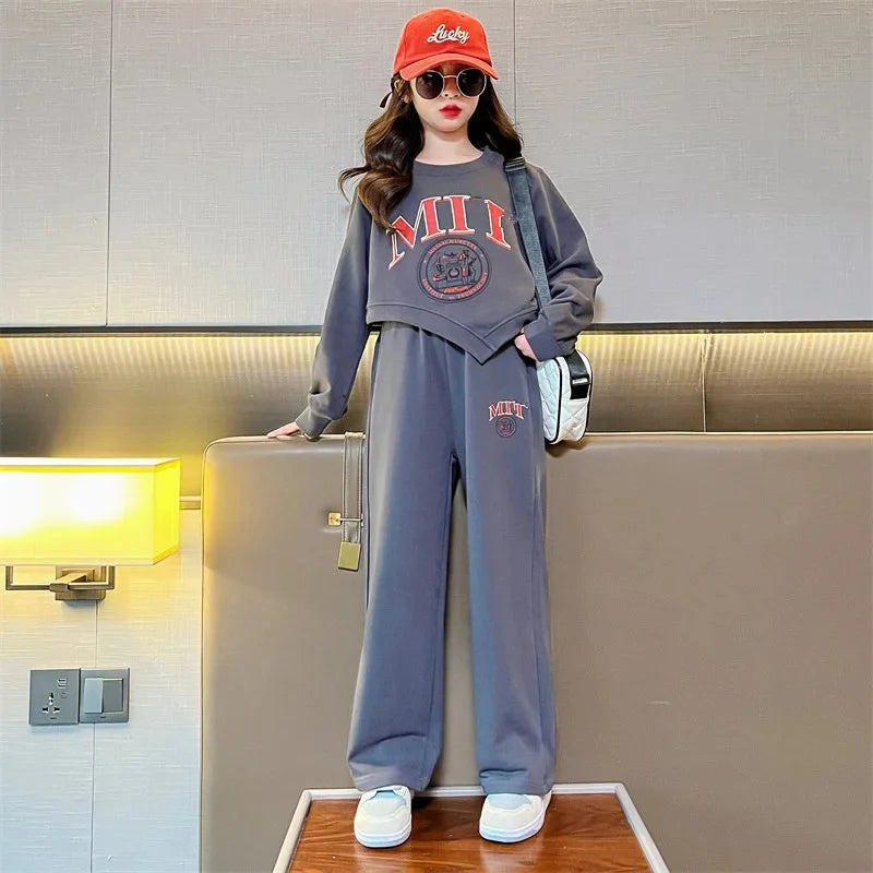 Girls' Wide Leg Pants & Top Set
