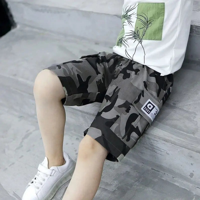Boys' Camouflage Sports Shorts