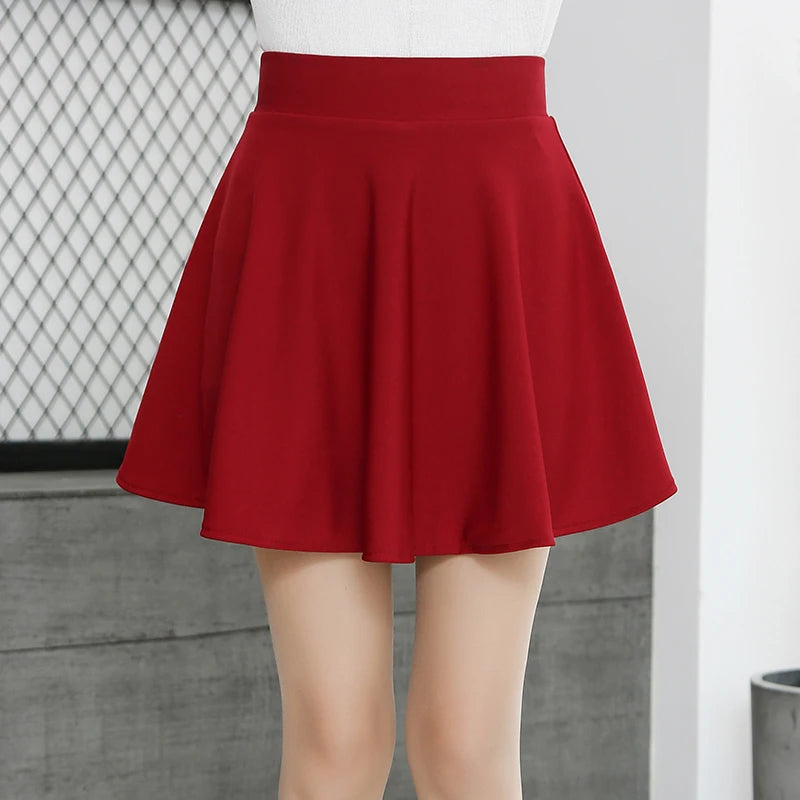 Women’s Plus Size Stretchy Flared Skater Skirt