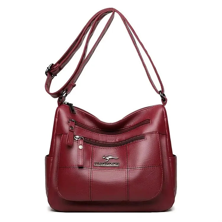Luxury Print Leather Women’s Shoulder Bag