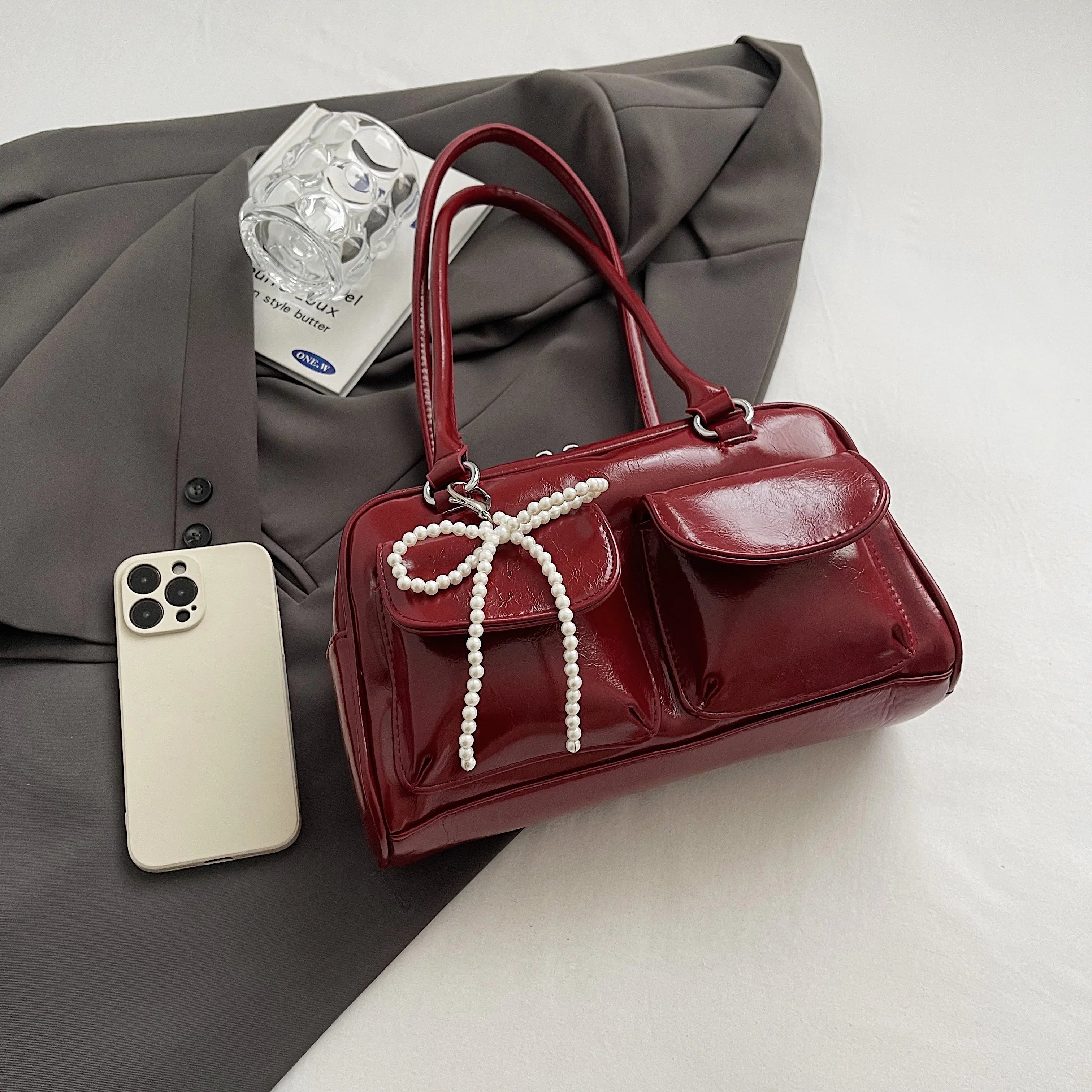 Fashionable Underarm Bow Shoulder Bag