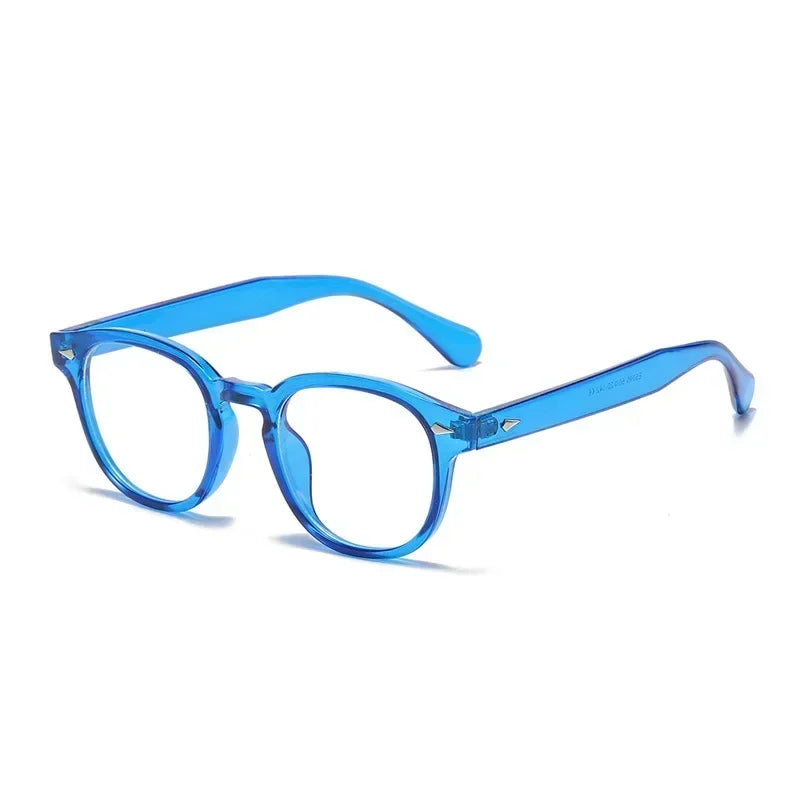 JNPCXI Retro Round Rivet Sunglasses UV400