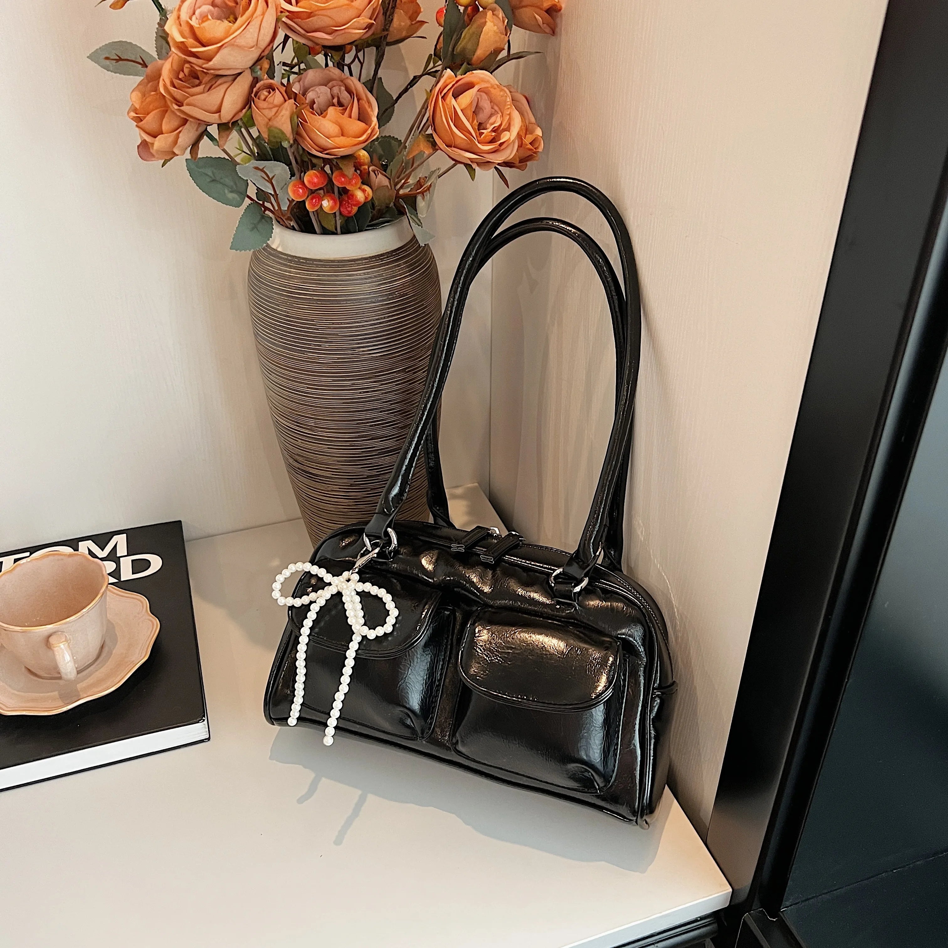 Fashionable Underarm Bow Shoulder Bag