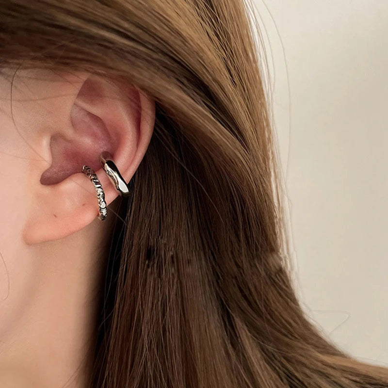 Punk Geometric Ear Cuff Earrings