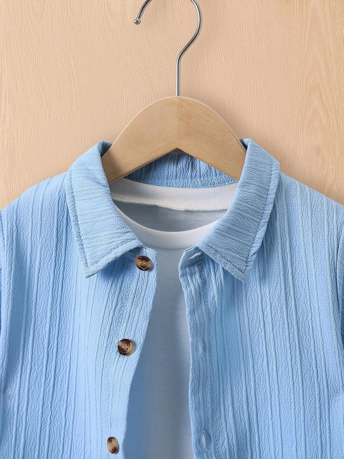 Boys' Blue Wave Shirt & Shorts Set