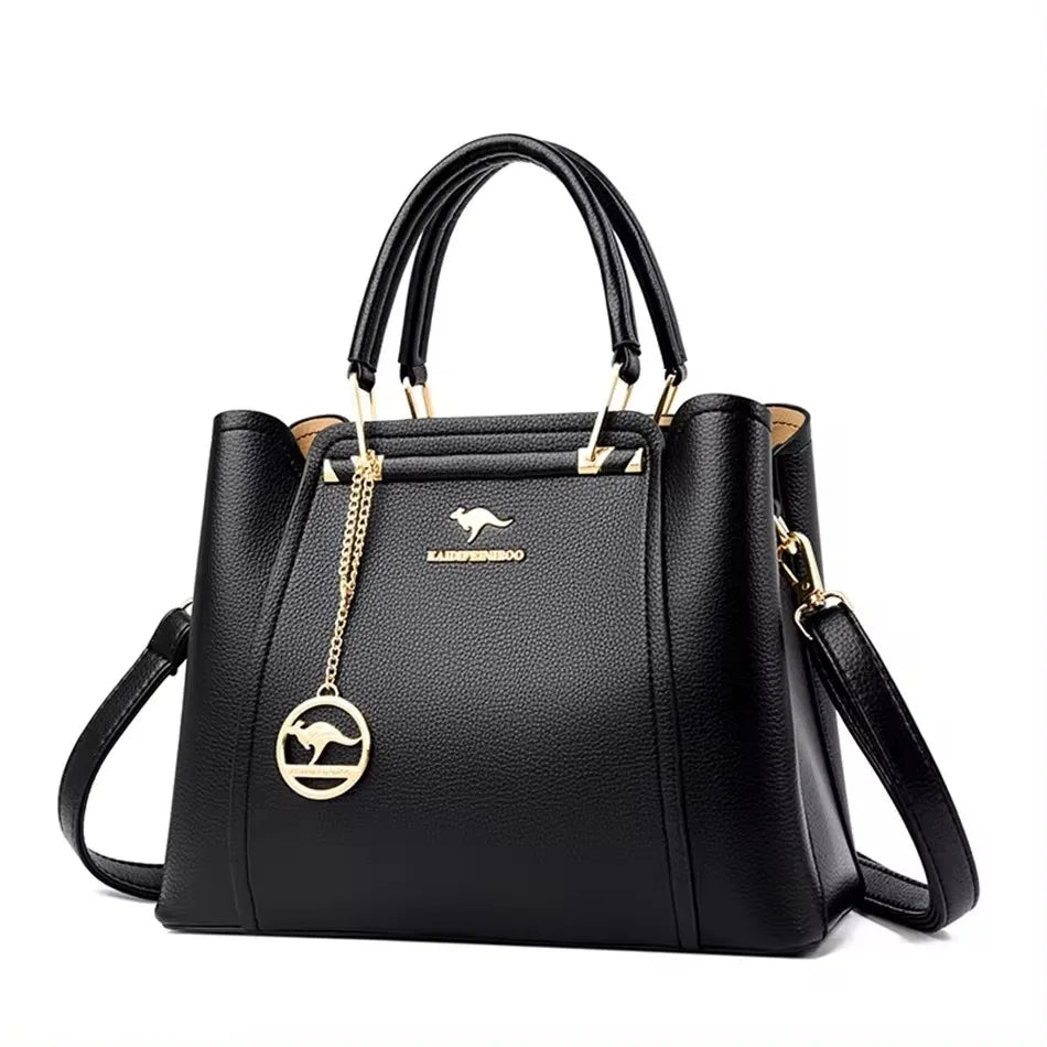 Luxury Print Leather Women’s Shoulder Bag