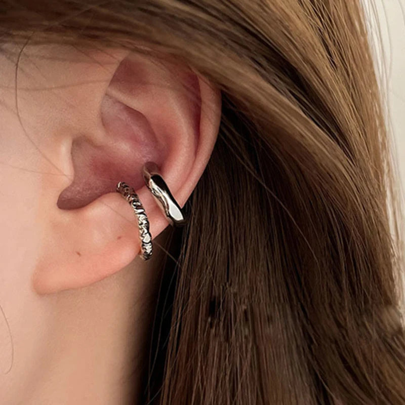 Punk Geometric Ear Cuff Earrings