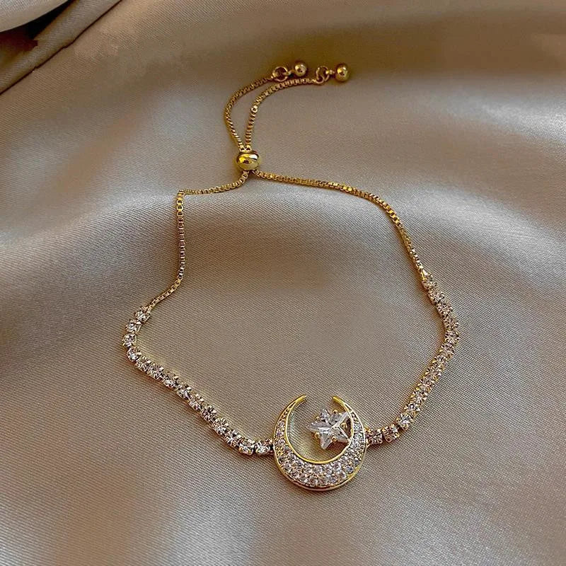 Luxury AAA Zircon Opal Clover Adjustable Bracelet