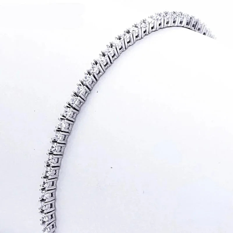 Sterling Silver 2mm Zirconia Tennis Bracelet
